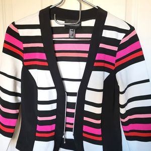 Frank Lyman Pink Striped Jacked